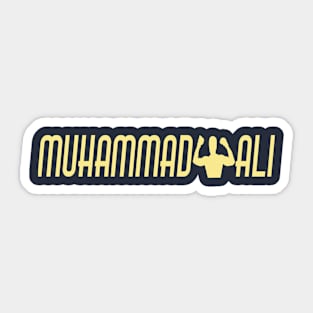 Gold Ali boxing Sticker